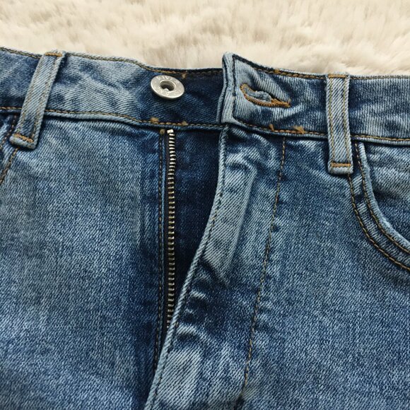 River Island Frill Hem Denim Skirt 2 - Picture 6 of 8